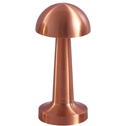 Cordless Touch Sensor LED Table Lamp Rose Gold Dome