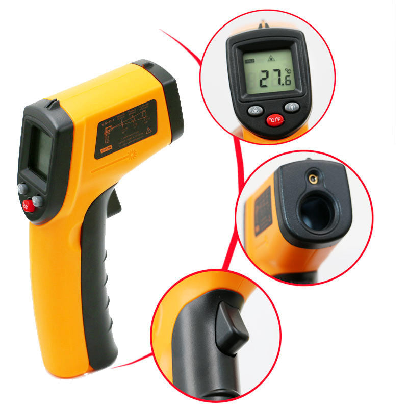 Infrared Non-contact Thermometer with Laser Precision Aim