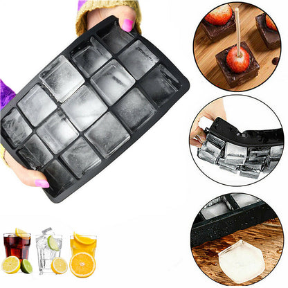 15 Grid Cube Silicone Ice Tray for Perfect Ice Cubes