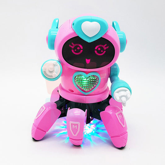 Dancing Robot Toy for Kids Interactive and Fun Pink