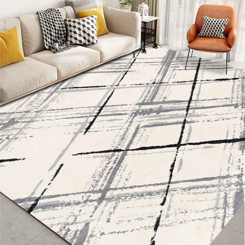 XL Extra Large 300 x 200 Modern Area Rug Easy-Clean Comfort Carpet Mat