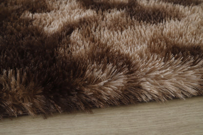 300 x 200 XL Soft Cozy Shag Rug Chocolate Mocha