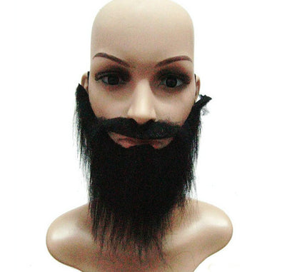 Realistic Fake Beard and Moustache Set for Costume and Cosplay