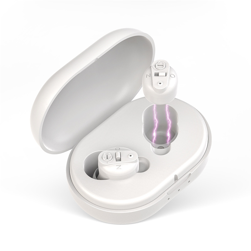 Rechargeable Wireless Hearing Aid with Advanced Noise Canceling Technology