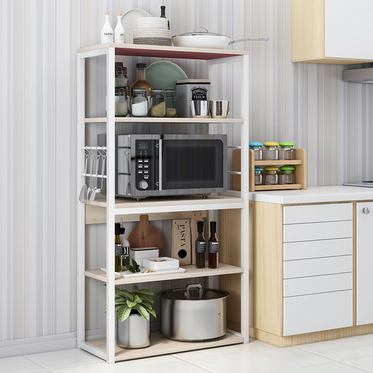 Kitchen Storage Shelf Organizer White Oak