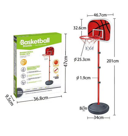 Adjustable Junior Basketball Hoop Set for Kids and Teens