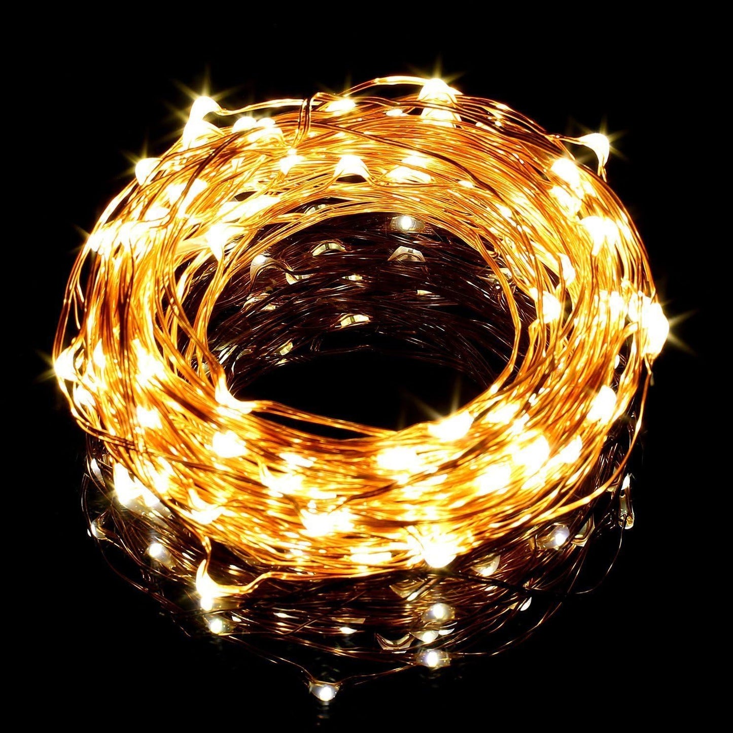 12m 100-LED Solar-Powered String Lights for Outdoor Garden Patio Decor