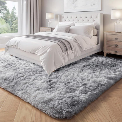 300 x 200 XL Extra Large Soft Cozy Shag Rug Platinum