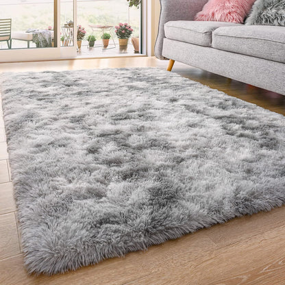 300 x 200 XL Extra Large Soft Cozy Shag Rug Platinum