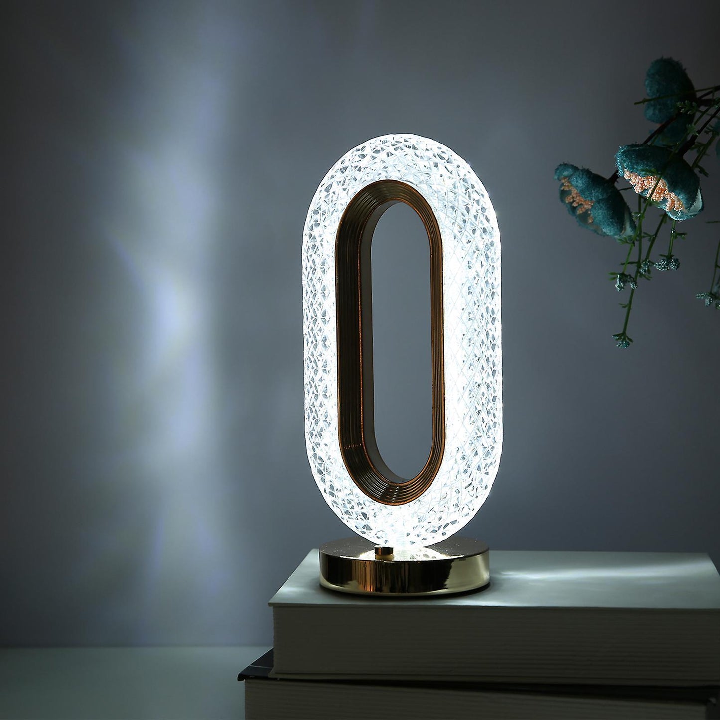 Elegant Crystal LED Table Lamp Night Light for Home Decor