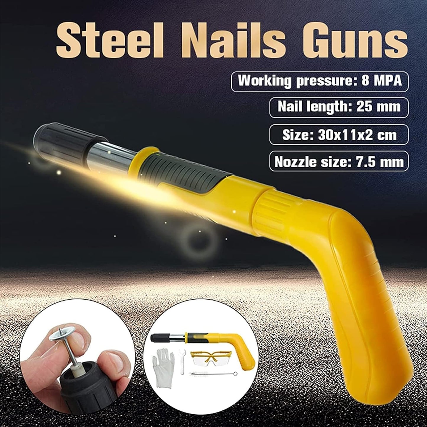 Heavy Duty Multifunction Steel Rivet Nail Gun Power Tool