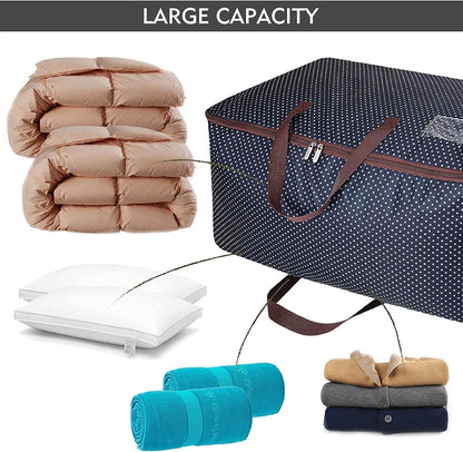 100L Extra Large Zipped Storage Bag for Travel and Moving