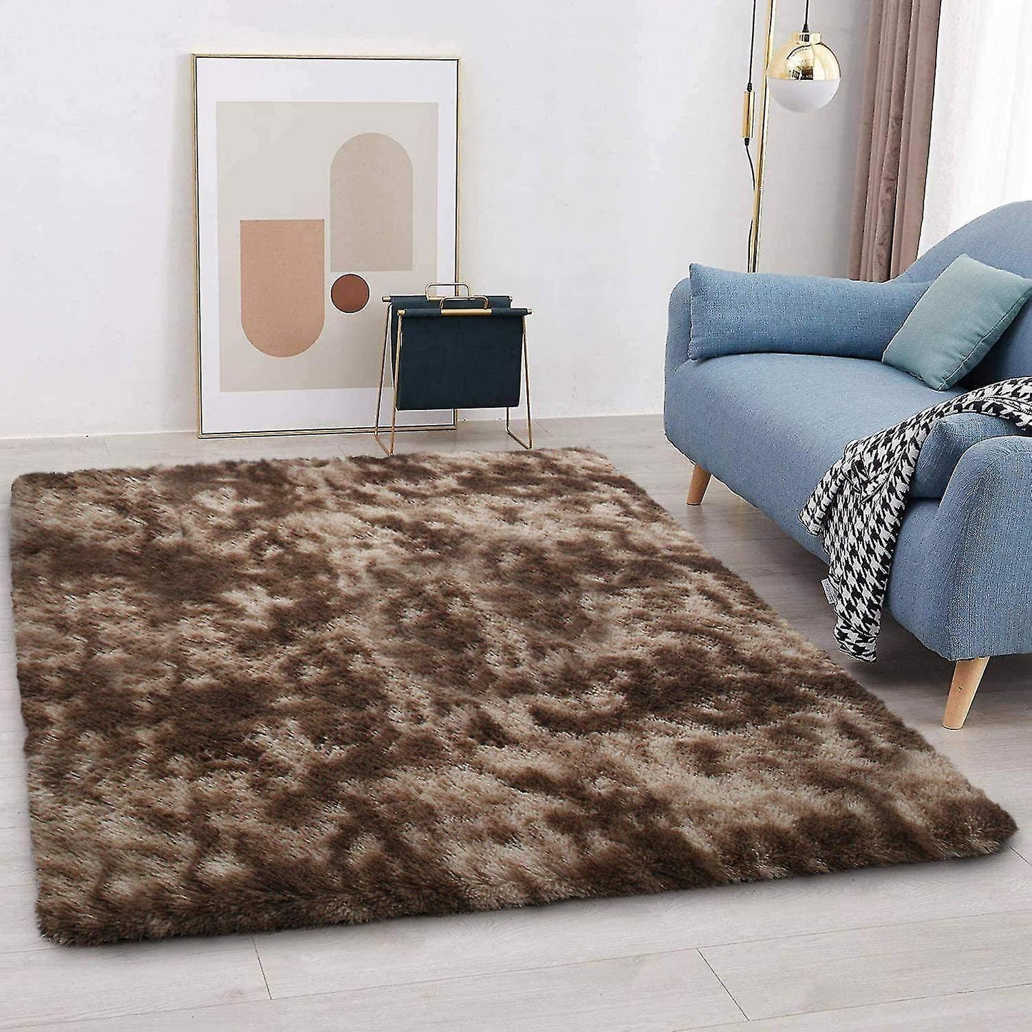 300 x 200 XL Soft Cozy Shag Rug Chocolate Mocha