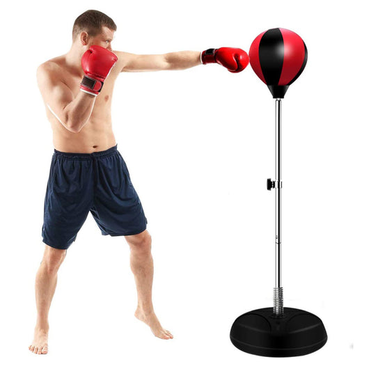 Adult Size Speed Ball Punching Bag Glove Set Boxing Training Equipment