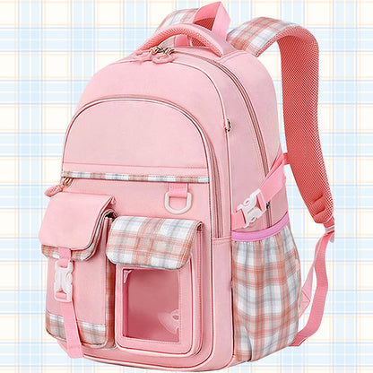 Cute Large Deluxe Backpack for Girls School Bag Pink