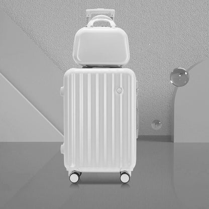 Designer Cabin Carry-On Luggage Set Travel Suitcase White