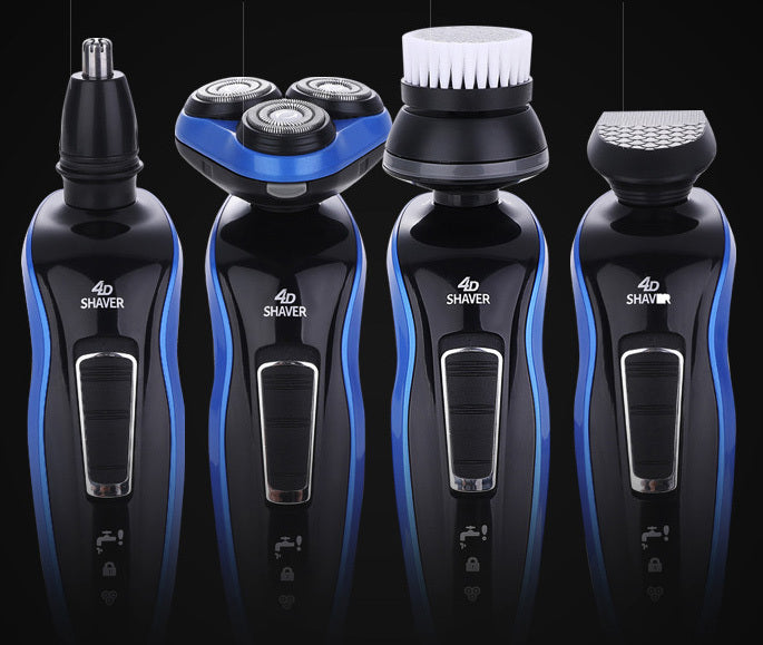 5 in 1 Kit 4D Rotating Rechargeable Electric Shaver Trimmer Set for Men