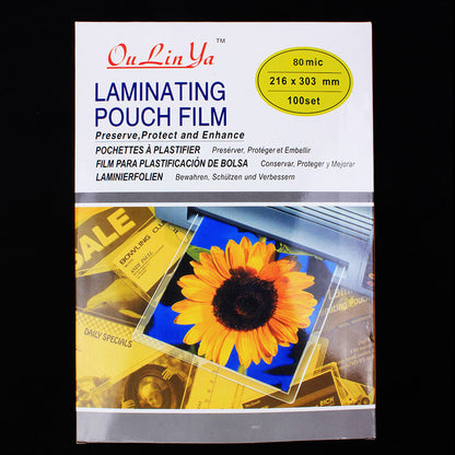 100 Pack A4 Thermal Laminating Pouches High Clarity