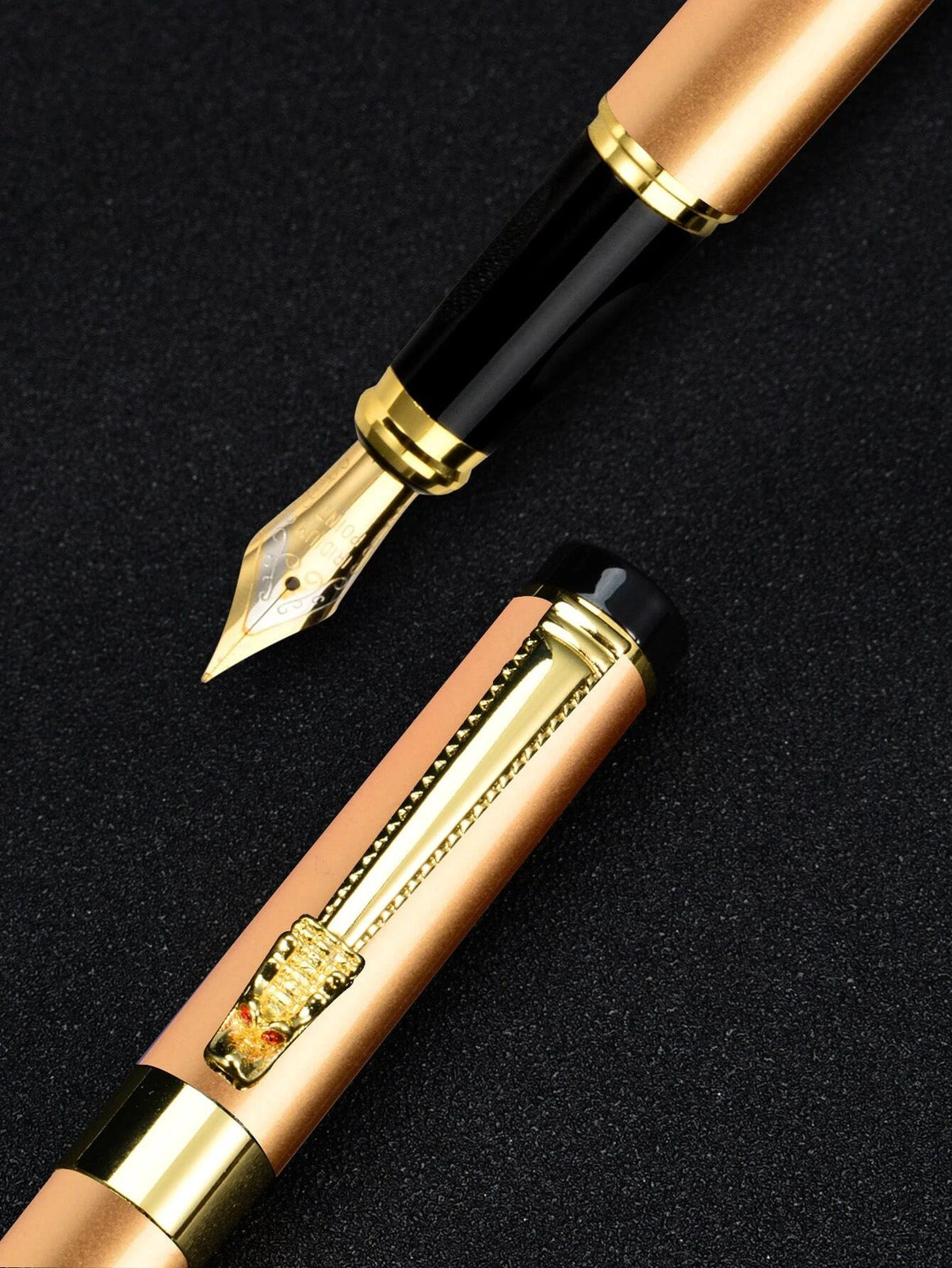 Luxury Dragon Metal Ink Fountain Pen Gold