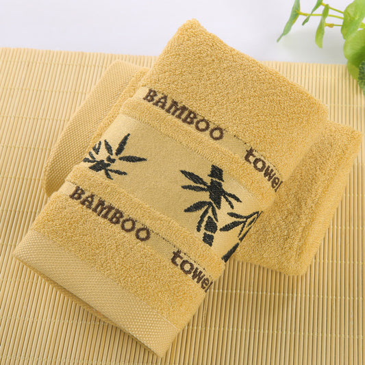 Soft Bamboo Face Hand Towel Gold Caramel