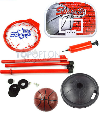 Adjustable Junior Basketball Hoop Set for Kids 1.6m