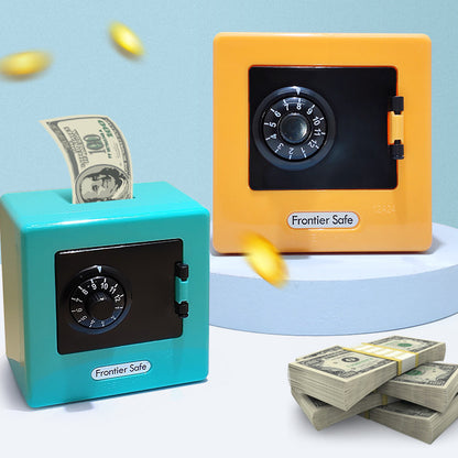 Secure Mini Piggy Bank Combination Lock Safe Deposit Box Aqua