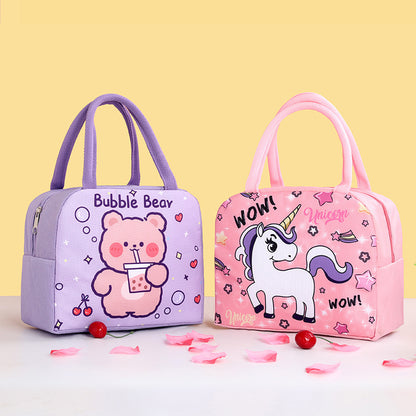 Unicorn Insulated Lunchbox Cooler Bag for Kids Lunch Tote