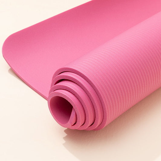 8mm Extra Thick Non-Slip Yoga Mat for Home Gym Fitness Pink