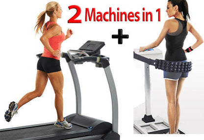 2 in 1 Pro Dual-Function Fitness Treadmill & Massager Combo