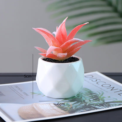 Small Lifelike Artificial Succulent Plant for Home Decor