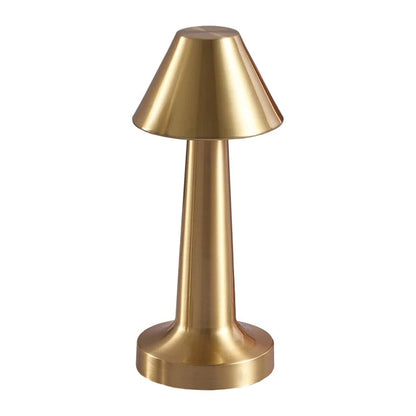 Cordless Touch Sensor LED Table Lamp Gold Night Light