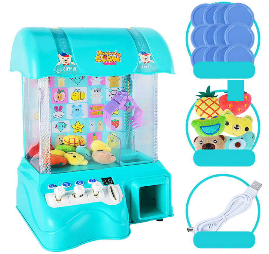 Deluxe Toy Claw Vending Machine for Kids Fun Aqua Blue