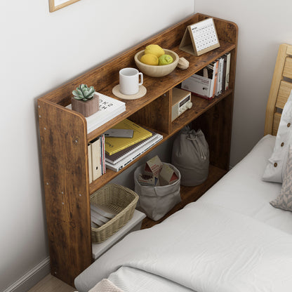 Tall Narrow Rustic Wood Console Table for Bedside