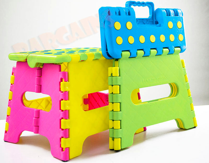 Kids Foldable Step Stool for Easy Storage BLUE