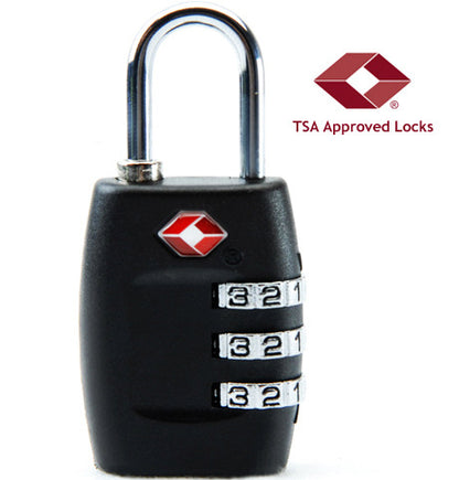 TSA Approved Travel Lock for Luggage Suitcase Padlock Secure Black