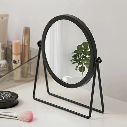 360-Degree Rotating Vanity Makeup Mirror for Perfect Grooming Black