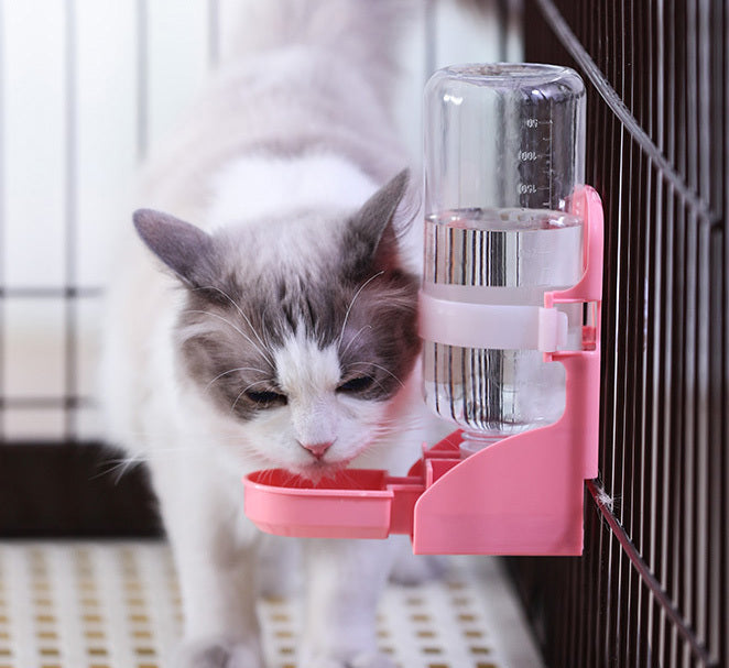 Automatic Pet Water Dispenser Station for Cats and Dogs Pink