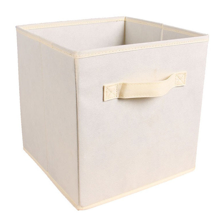 Collapsible Storage Cube Organizer for Home and Office Beige