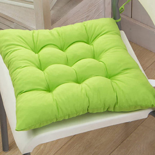 Cotton Seat Cushion for Dining Office Chair Lime Green