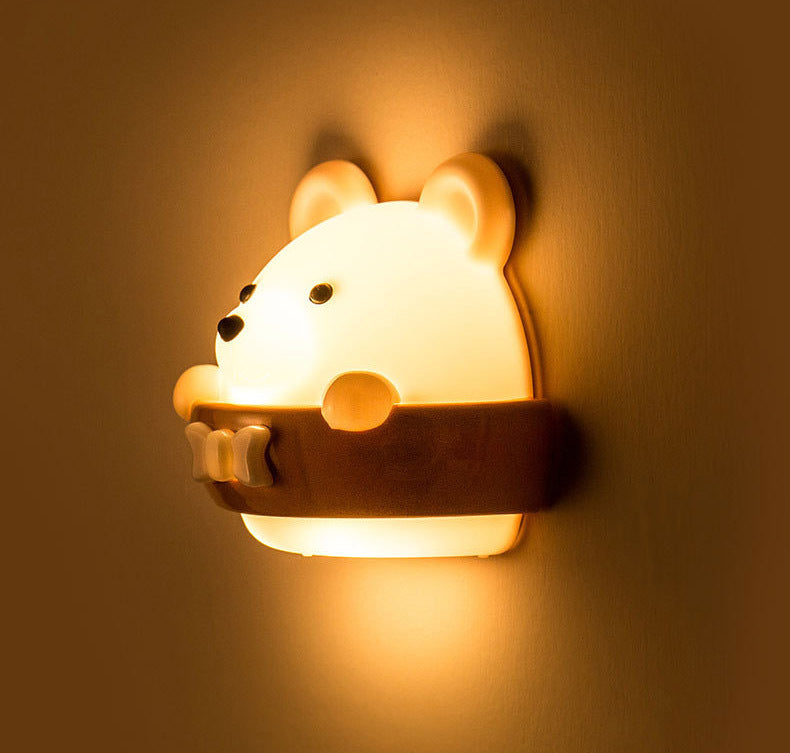 Adorable USB Rechargeable LED Bear Lamp with Remote Control