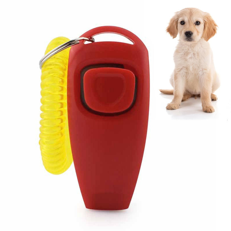 Dog Whistle and Clicker Training Tool for Effective Pet Training Black