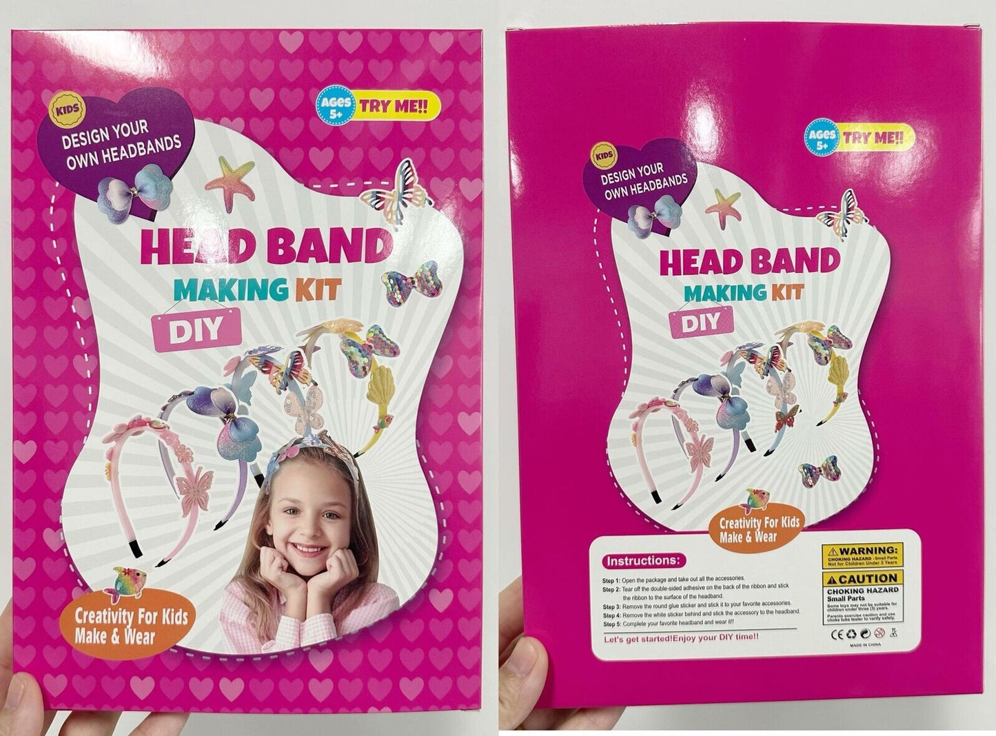 DIY Headband Making Kit Fashionable Hair Accessories Arts & Crafts for Girls