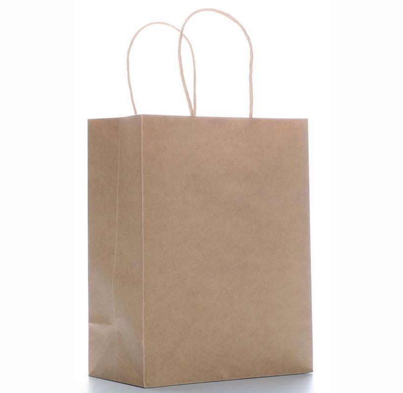 20 Pack Kraft Paper Gift Shopping Bags with Handles Brown