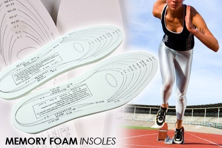 SIZE Memory Foam Insoles for All-Day Comfort COLOUR