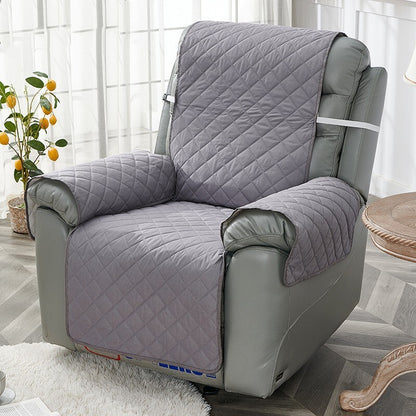 Deluxe Quilted Water Resistant Sofa Slipcover Furniture Protector Grey