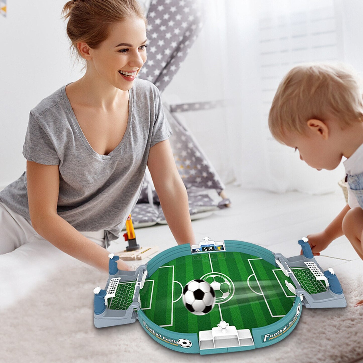 Interactive Tabletop Soccer Game Best Family Fun Toy Set