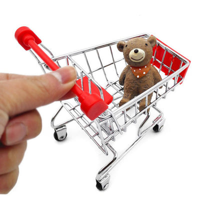 Mini Shopping Cart Supermarket Trolley Toy for Kids Shopping Play