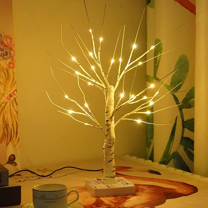 60cm Lighted Birch Tree LED Lamp for Home Decor