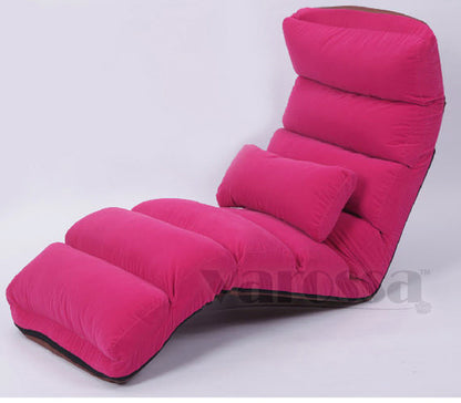 Chaise Lounge Recliner Sofa Bed Comfortable Pink