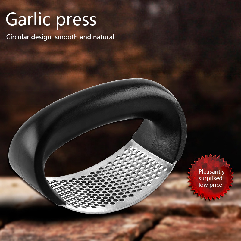 Premium Stainless Steel Garlic Press Rocker Easy-to-Use Mincer Tool